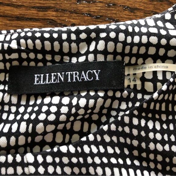 Ellen Tracy City Print Dress with Pockets - Picture 4 of 15